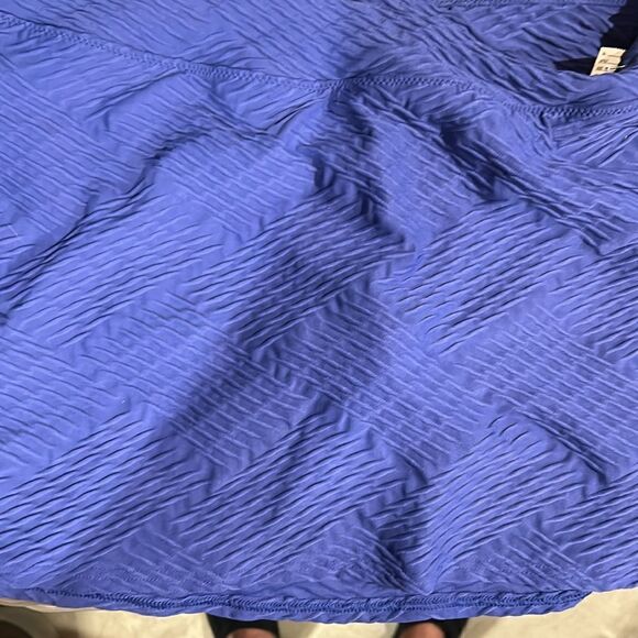 Land’s End Textured tummy control swim skirt bottom with panty purple 10 - Picture 9 of 9